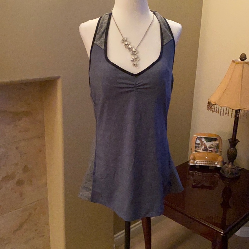 Aqua Grey & Navy tank